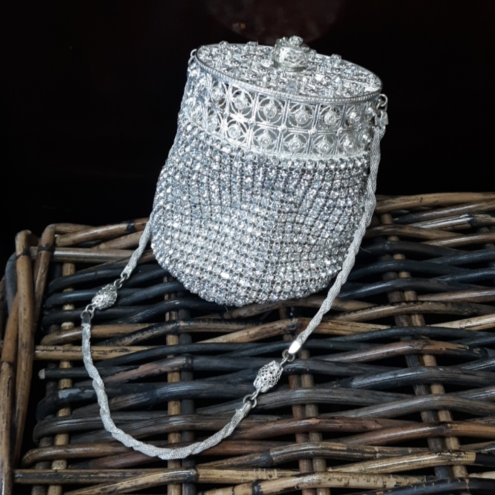Vintage Walborg crystal purse